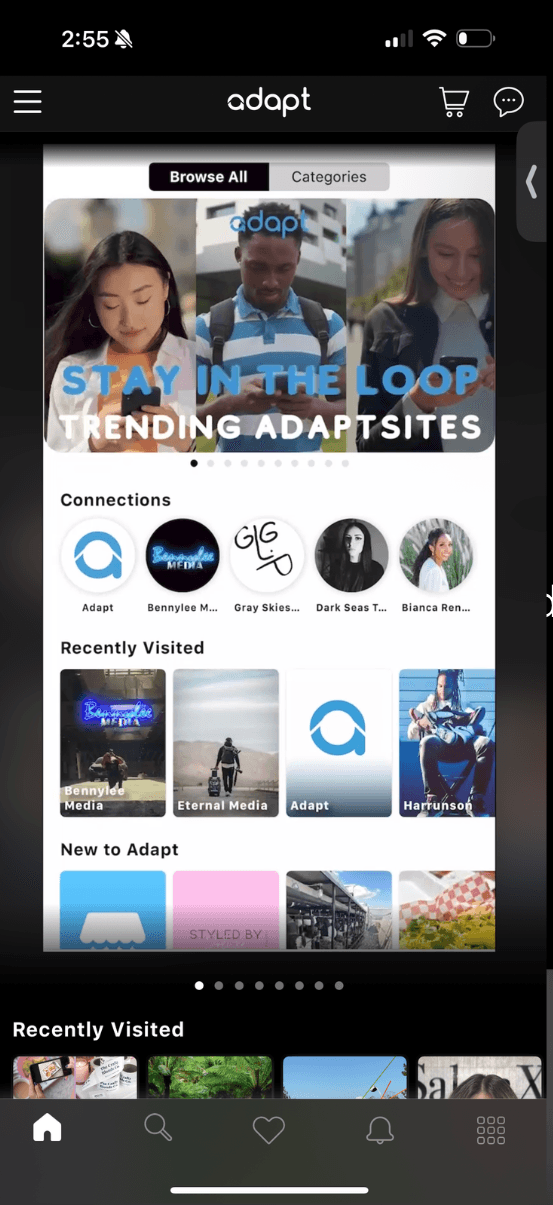 Modern Media App Interface